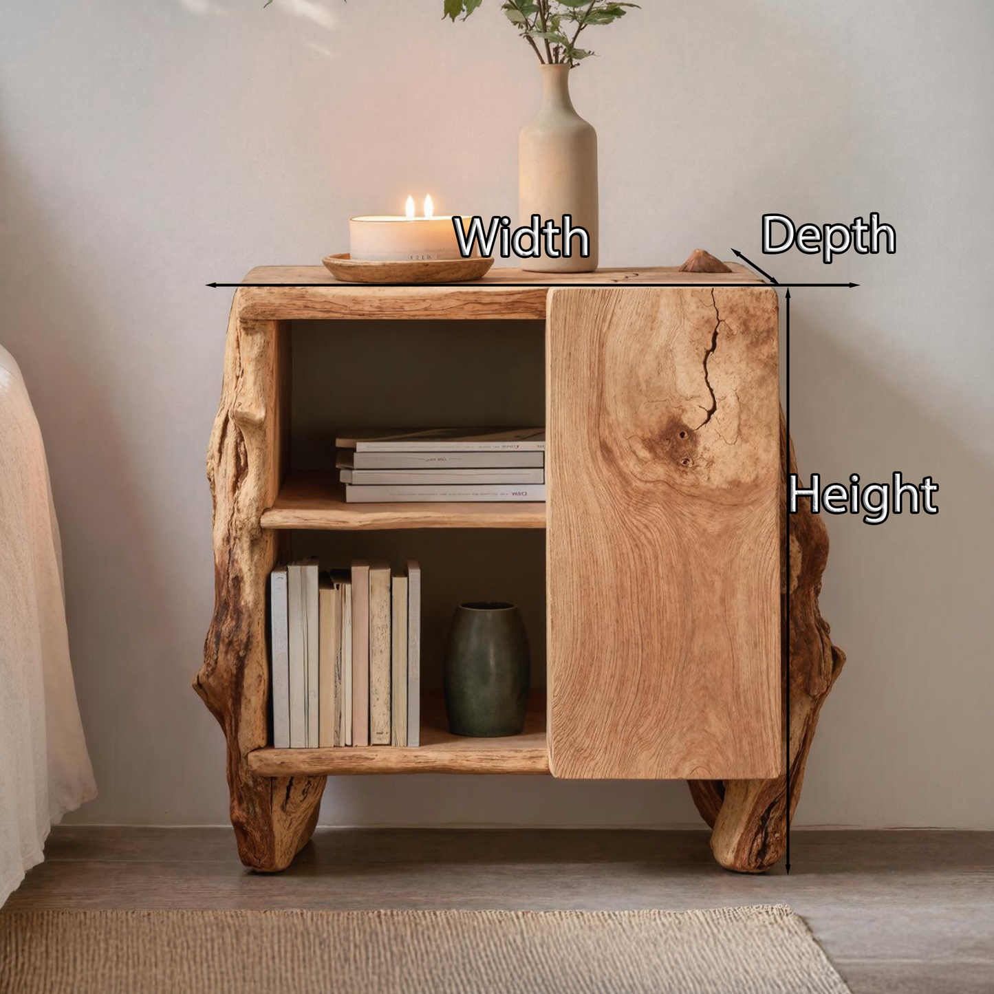 Rustic Side Cabinet For Bedroom Furniture Solutions